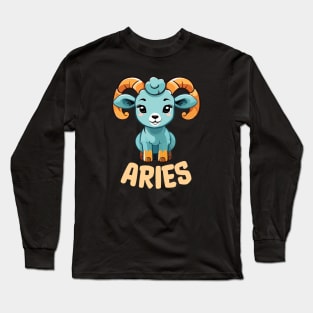 Aries Zodiac Sign Long Sleeve T-Shirt